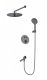 Душевой комплект Wonzon & Woghand WW-88929010-BGM с термостатом тёмный графит