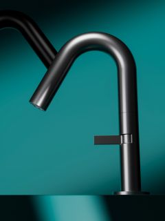 Cмеситель для раковины Knotlor SS-30/GM, оружейная сталь