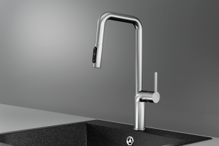 Смеситель для кухни Granula 9011, НЕРЖ Нерж