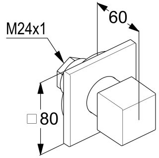 Переключатель потоков Kludi Decus 54847N175 на два потребителя брашированная бронза