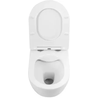 Унитаз подвесной ArtMax Sanremo AM026CHR/SC безободковый с сиденьем микролифт белый