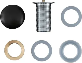 Донный клапан Aquane 330953 без перелива чёрный матовый