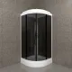 Душевая кабина Triton Грэй Щ0000067302 90x90 см профиль чёрный стекло тонированное