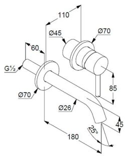Смеситель для раковины Kludi Bozz 382445376 белый матовый