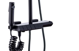 Душевая стойка Boch Mann Vettore B TS BM9651 с термостатом чёрный