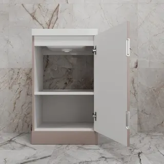 Напольная тумба под раковину Style Line Моно ЛС-00002453 50 см санд пудровый