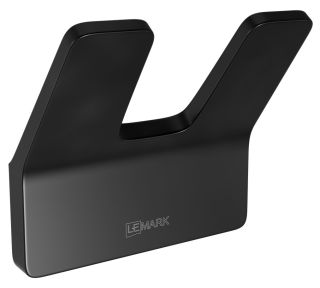 Крючок двойной Lemark Smooth Line 9712005 чёрный матовый