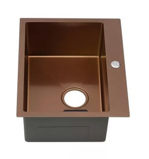 Мойка D5343HC Melana ProfLine 3,0/220 в комплекте со смесителем F9505HC бронза