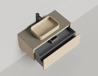 Подвесная тумба Salini Domino 27D110 100см эмаль/гладкий фасад