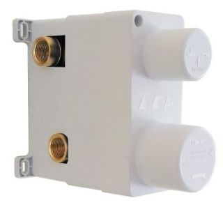 Скрытая часть для смесителя E.C.A. 102166301EX на три режима белый