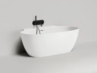 Ванна из искусственного камня Salini Alda Wall 101925MRF 170x90см RAL полностью