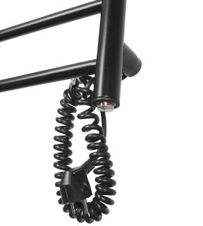 Полотенцесушитель электрический Domoterm Аврора DMT 109-6 50x71 EK R чёрный