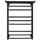 Полотенцесушитель водяной Indigo Brace LBCW80-50PBR с полкой 80x50 см чёрный муар
