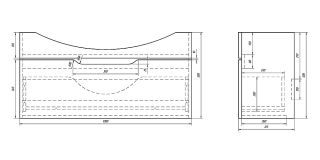 Dreja Тумба Laguna 105, белый лак