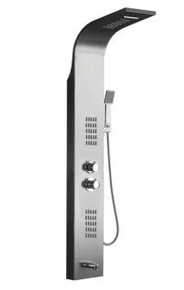 Панель душевая Cerutti SPA Virginia BR CT9983 с форсунками матовая нержавеющая сталь