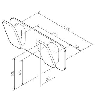 AM.PM INSPIRE 2.0 A50A35600 Крючок двойной