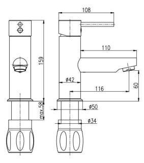 Смеситель для раковины Rav Slezak Seina SE926.5Z золото