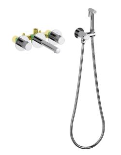 Смеситель встраиваемый для раковины Timo Saona 2383/00SM с гигиеническим душем хром