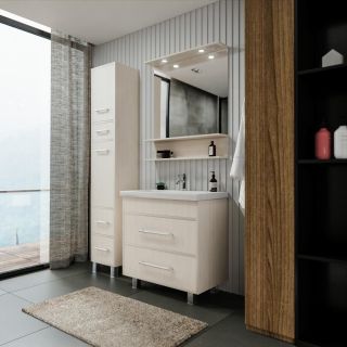 Тумба под раковину Бриклаер Чили 4627125415012 80 см светлая лиственница