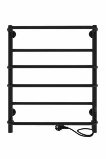 Полотенцесушитель электрический Indigo Europe Lux LELLE60-50BRRt 60x50 см чёрный муар