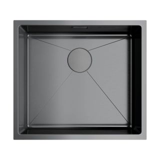 Мойка кухонная Omoikiri Taki 49-U/IF-GM нерж.сталь/вороненая сталь