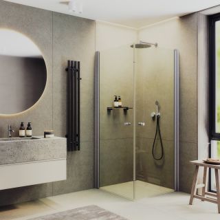 Душевой уголок MaybahGlass MGY-1291-5 80x80см хром матовый