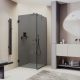 Душевой уголок MaybahGlass MGY-1309-6 100x100см чёрный/графит