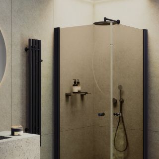 Душевой уголок MaybahGlass MGY-1302-6 90x90см чёрный