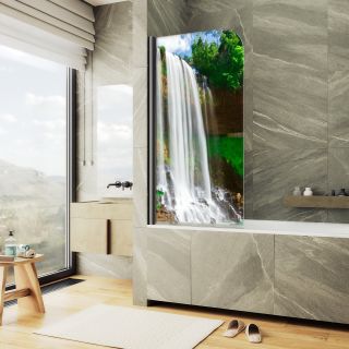 Шторка на ванну MaybahGlass ФП007 MGV-928-ФП007-6 60см фотопечать