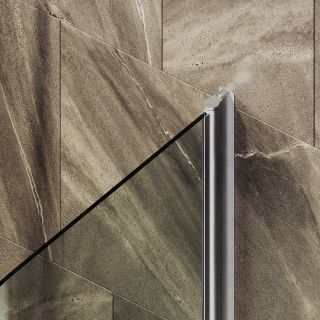 Шторка на ванну MaybahGlass MGV-770-5 50см хром матовый