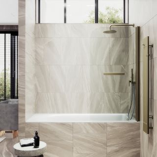 Шторка на ванну MaybahGlass MGV-788-2 80см бронза