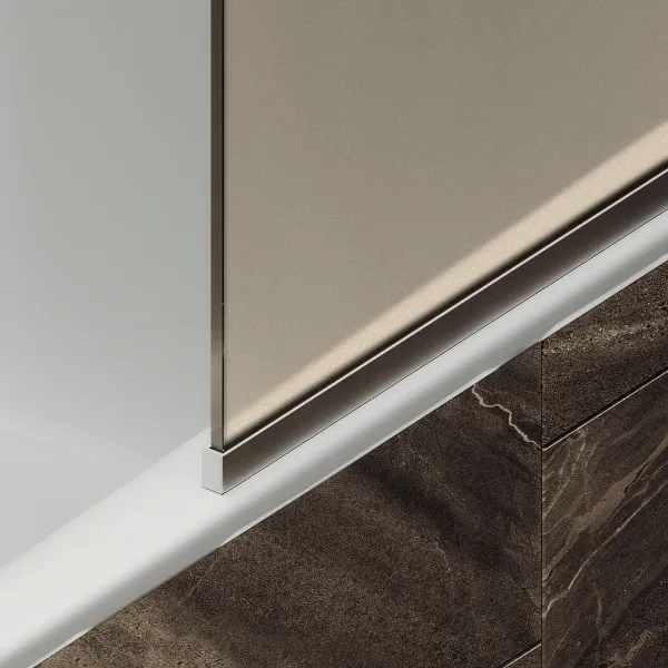 Шторка на ванну MaybahGlass MGV-150-5у 74см хром матовый