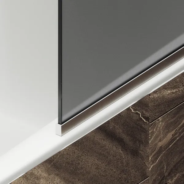 Шторка на ванну MaybahGlass MGV-85-5у 50см хром матовый