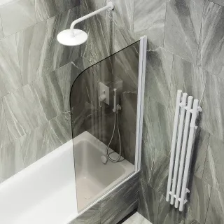 Шторка на ванну MaybahGlass MGV-606-1 50см белый