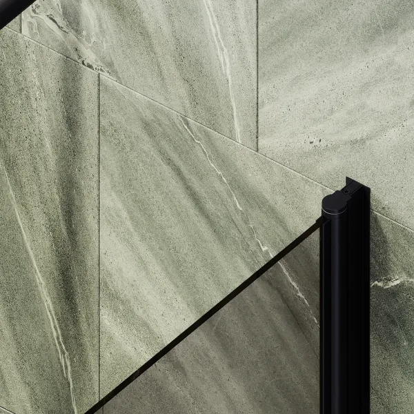 Шторка на ванну MaybahGlass MGV-622-6 80см чёрный