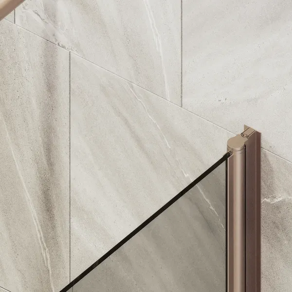 Шторка на ванну MaybahGlass MGV-606-2 50см бронза