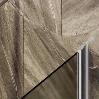 Шторка на ванну MaybahGlass MGV-612-5 60см хром матовый