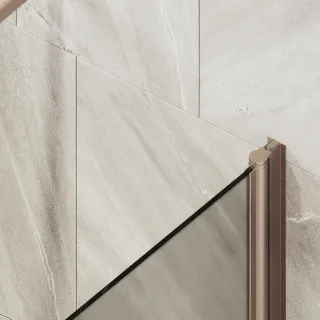 Шторка на ванну MaybahGlass MGV-617-2 70см бронза