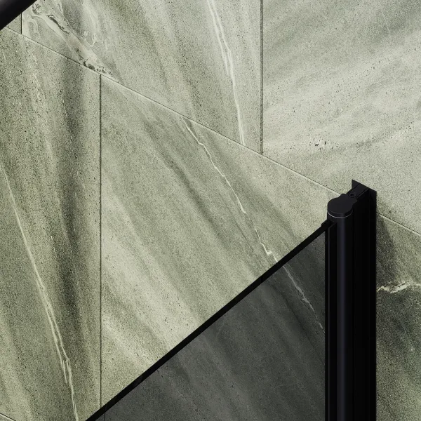 Шторка на ванну MaybahGlass MGV-623-6 80см чёрный