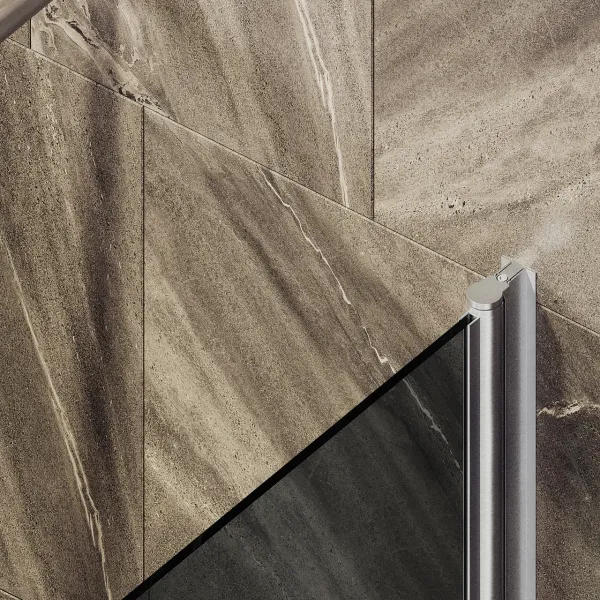 Шторка на ванну MaybahGlass MGV-618-5 70см хром матовый