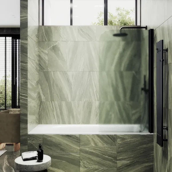 Шторка на ванну MaybahGlass MGV-620-6 70см чёрный