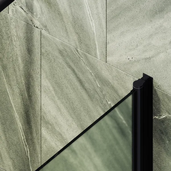 Шторка на ванну MaybahGlass MGV-620-6 70см чёрный