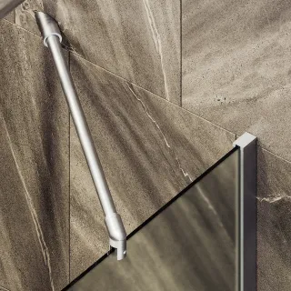 Шторка на ванну MaybahGlass MGV-91-5ш 50см хром матовый