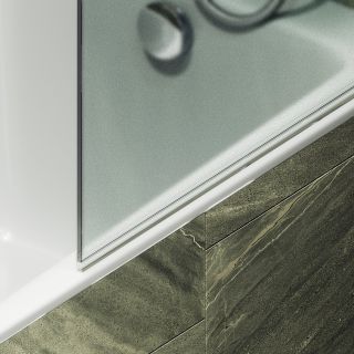 Шторка на ванну MaybahGlass MGV-787-6 70см чёрный