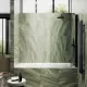 Шторка на ванну MaybahGlass MGV-599-6 70см чёрный