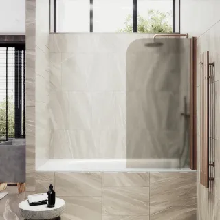 Шторка на ванну MaybahGlass MGV-612-2 60см бронза