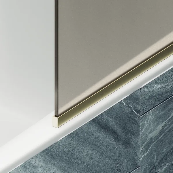 Шторка на ванну MaybahGlass MGV-138-3у 54см золото