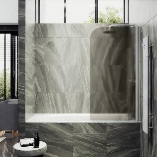 Шторка на ванну MaybahGlass MGV-607-1 50см белый