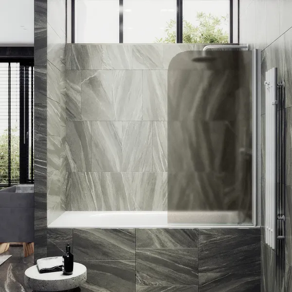 Шторка на ванну MaybahGlass MGV-612-1 60см белый