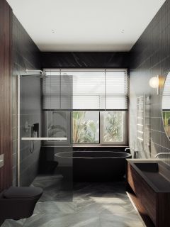 Душевая перегородка MaybahGlass MGD-729-5ш 79см хром матовый